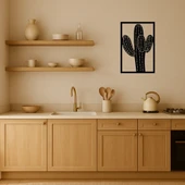 Kaktüs Bitkisi Tasarımlı MDF Dekoratif Panel thumbnail 2