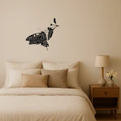 Kelebek Temalı Sanatsal Dekoratif Tablo thumbnail 1