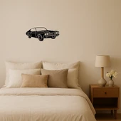 Retro Muscle Car MDF Dekoratif Tablo thumbnail 1