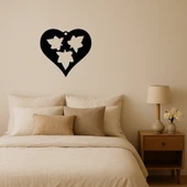 Kalp ve Yaprak Desenli MDF Dekoratif Tablo thumbnail 1