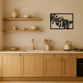 Monstera Yaprak Desenli Dekoratif Tablo thumbnail 2