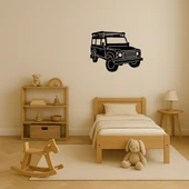 Modern Jeep İllüstrasyonlu MDF Duvar Tablosu thumbnail 3