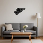 Şık Deniz Kabukları Desenli MDF Duvar Dekoru thumbnail 4