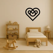 Geometrik Kalpler MDF Dekoratif Tablo thumbnail 4