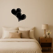 Kalp Desenli MDF Romantik Dekor Tablo thumbnail 1