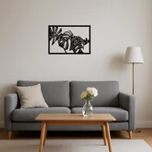 Monstera Yaprak Desenli Dekoratif Tablo thumbnail 4