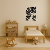 Monstera Yaprağı Desenli MDF Dekoratif Tablo thumbnail 3