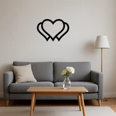 Kalp Formlu MDF Dekoratif Duvar Tablosu thumbnail 4