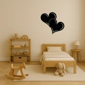 Kalp Desenli MDF Romantik Dekor Tablo thumbnail 2