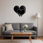 Romantik Kalpler Temalı Dekoratif Tablo thumbnail 3