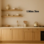 Samimi İfade: I Miss You MDF Dekoratif Tablo thumbnail 2