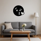 Öpücük Gönderen Emoji Duvar Süsü thumbnail 3