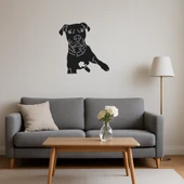 Şık Köpek Yüzü MDF Dekoratif Tablolar thumbnail 4