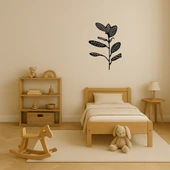 Soyut Yaprak Desenli MDF Dekoratif Tablo thumbnail 2