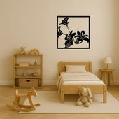 Zarif Çiçek Motifli Dekoratif Tablo thumbnail 3