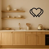 Kalp Formlu MDF Dekoratif Duvar Tablosu thumbnail 3