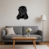 MDF Küçük Köpek Yüzü Sanatsal Tablo thumbnail 4