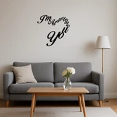 I'm Addicted To You Yazılı MDF Dekoratif Duvar Tablosu thumbnail 4