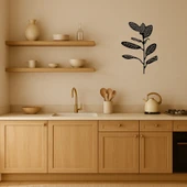 Soyut Yaprak Desenli MDF Dekoratif Tablo thumbnail 3