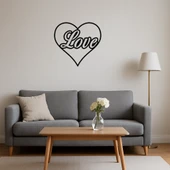 Kalp ve Aşk Temalı Dekoratif Tablo thumbnail 4