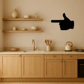 İşaret Eden El Tasarımlı MDF Dekoratif Tablo thumbnail 2