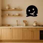 Eriyen Yüz Emoji MDF Dekoratif Tablo thumbnail 2