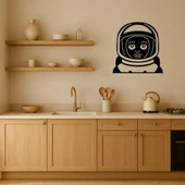 Astronot Kadın Emoji Dekoratif Tablo thumbnail 2