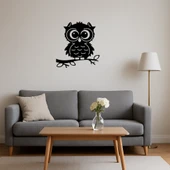 Doğal Yaşam Temalı Baykuş Dekoratif MDF Tablo thumbnail 4