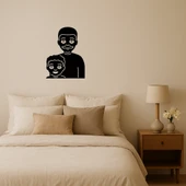 İç Mekan Dekoratif Baba ve Oğul Emoji Tablosu thumbnail 1
