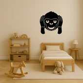 Şirin Maymun Emoji MDF Dekoratif Tablo thumbnail 3