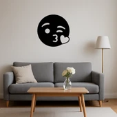 Öpücük Gönderen Yüz İfadeli Dekoratif Tablo thumbnail 3