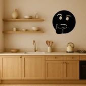 Düşünen Yüz Emoji MDF Dekoratif Tablo thumbnail 2