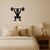 Ağırlık Kaldıran Erkek Emoji Dekoratif Tablo thumbnail 1