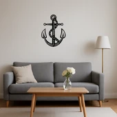 Denizci Temalı Çapa Desenli Duvar Tablosu thumbnail 4