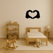 Kalp Eller Temalı Dekoratif Tablo thumbnail 3