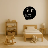 Düşünen Yüz Emoji MDF Dekoratif Tablo thumbnail 3