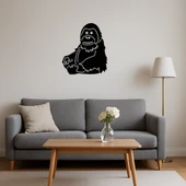 Orangutan Emoji MDF Dekoratif Tablo thumbnail 4