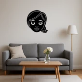 Gülümseyen Emoji Kadın Yüzü Dekoratif Tablo thumbnail 4