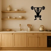 Ağırlık Kaldıran Erkek Emoji Dekoratif Tablo thumbnail 2