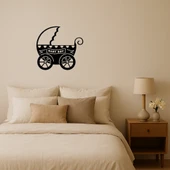 Bebek Arabası Temalı MDF Dekoratif Tablo thumbnail 1