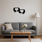 Kalpler ve Mesaj Dekoratif Tablo thumbnail 4