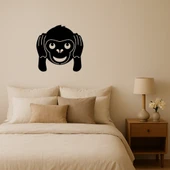 Şirin Maymun Emoji MDF Dekoratif Tablo thumbnail 1