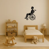 Dekoratif Manuel Tekerlekli Sandalye Tablosu thumbnail 3