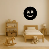 Gözleri Gülümseyen Emoji Dekoratif Tablo thumbnail 3