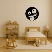 Çılgın Yüz Emoji MDF Dekoratif Tablo thumbnail 3