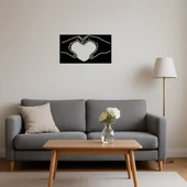 El Kalp Aşk Dekoratif Tablo thumbnail 4