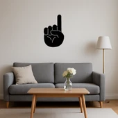 Yukarı İşaret Parmağı Temalı Dekoratif Tablo thumbnail 4