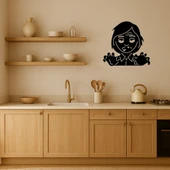 Zombi Kadın Emoji Dekoratif Tablo thumbnail 2