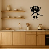 Ahşap Dekoratif Maymun Tablosu thumbnail 2