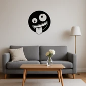 Çılgın Yüz Emoji MDF Dekoratif Tablo thumbnail 4
